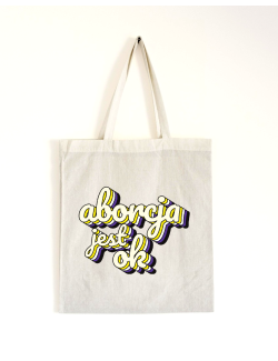 Bag nonbinary "abortion is ok"