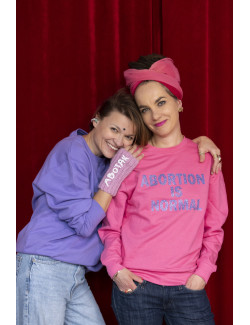 Sweatshirt - gold Abortion is normal [purple]