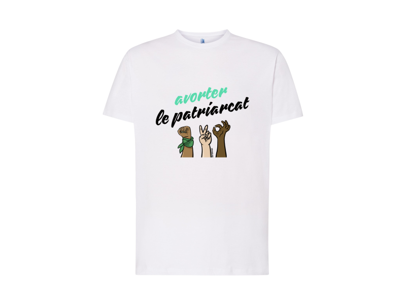 T-shirt "avorter le patriarcat" [FR] [white]
