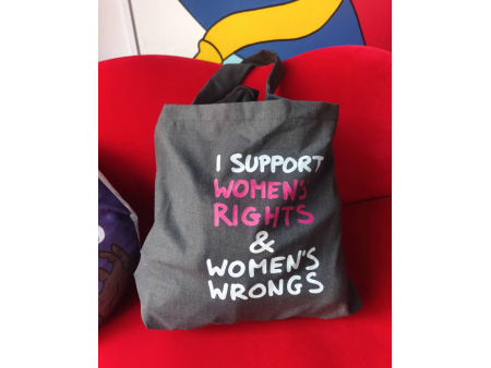 Duża torba - Support women's rights and wrongs