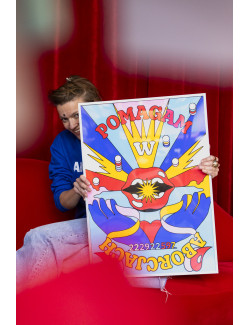 Poster by Ola Jasionowska "I help in abortions" LIMITED EDITION